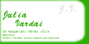 julia vardai business card